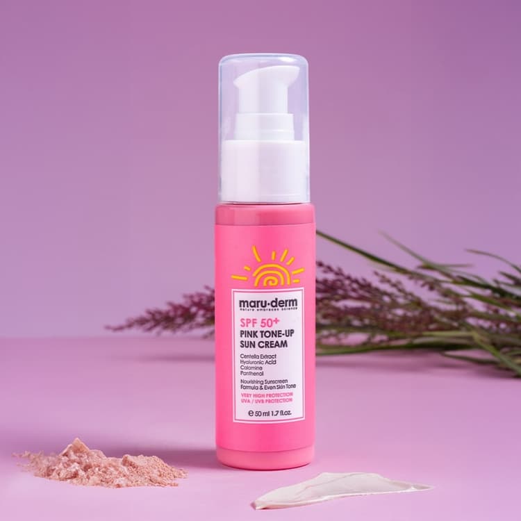 MARUDERM PINK TONE-UP SUN CREAM SPF 50 - 50ML | ماروديرم واقي شمسي SPF50 - 50 مل