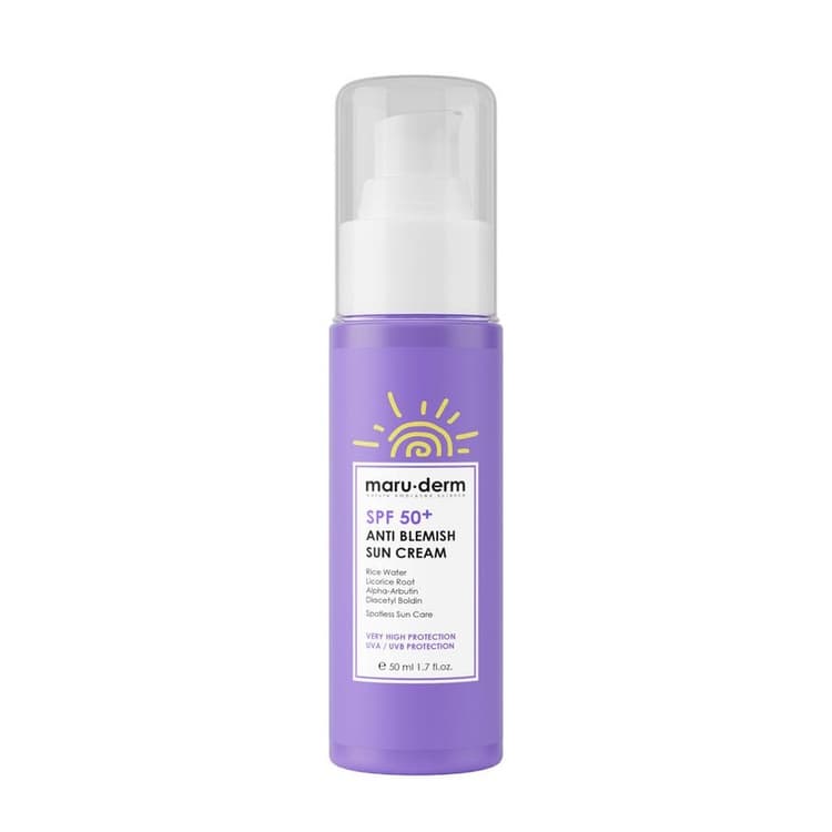 MARU.DERM ANTI BLEMISH SUN CREAM SPF 50 - 50ML | مارو.ديرم واقي شمسي مضاد للتصبغات SPF50 - 50 مل