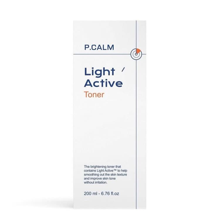‏P.calm - Light Active Facial Skin Toner, 2 BTLS [U.S. Seller, 100% Authentic] يساعد تونر مكافحة علامات التقدم في السن وتنظيف البشرة على توحيد لونها