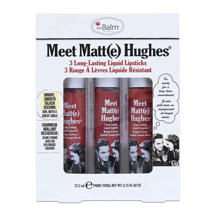 سيت حمر الشفاه بتركيبه المات من ماركة ذابالم THE BALM MEET MATT( E )HUGHES