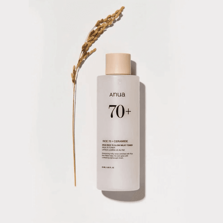 Anua RICE 70 GLOW MILKY TONER تونر التوهج بخلاصة الأرز