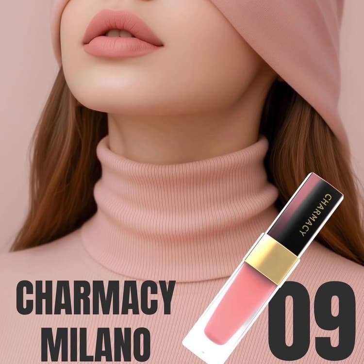 CHARMACY MILANO STUNNING LONGSTAY LIQUID LIP - 5.6ML | جارمسي ميلانو أحمر شفاه طويل  ‎الأمد مات 09